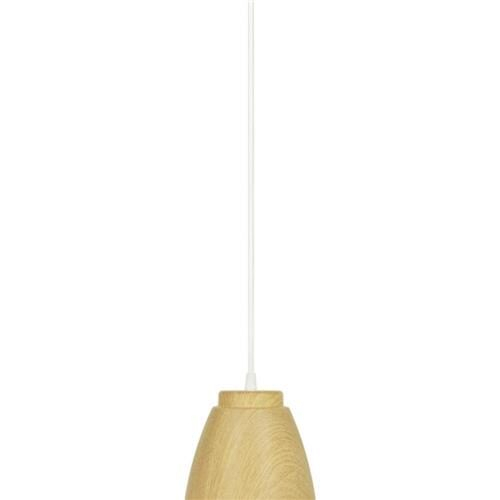PENDENTE LED 9W MADEIRA OAK BIVOLT BRANCO FRIO 6500K TACA