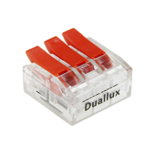 CONECTOR DE EMENDA 3 POLOS ATE 4MM 32A C/ 4 PCS