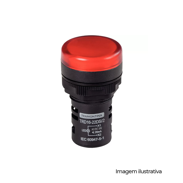 SINALEIRA 16-22DS/2 12V VERMELHO COD 58015461