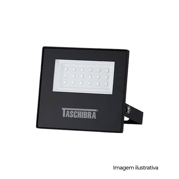 REFLETOR TR LED 20W SLIM 6500K PRETO-DER/02 PRETO - COD 15030065-02
