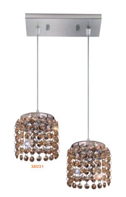 PENDENTE MILANO CRISTAL RED 12X27XH1