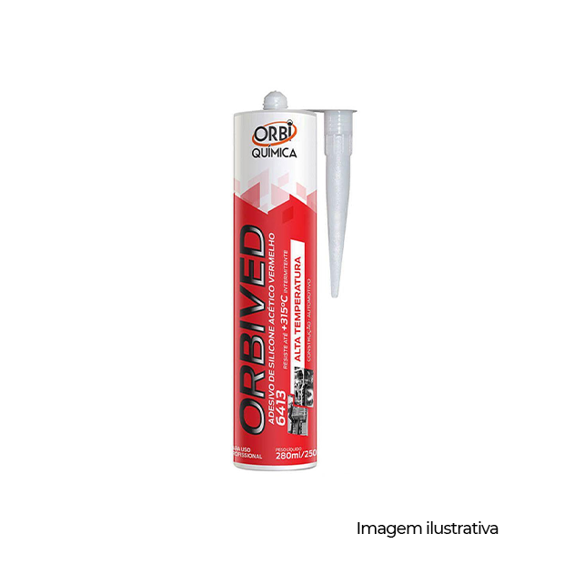 COLA ACETICO ALTA TEMPERATURA 250 G ORBIVED VERMELHO