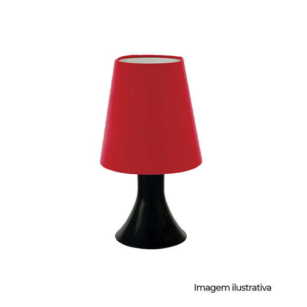 LUMINARIA DE MESA PICCOLO VERMELHA - COD LMP10118