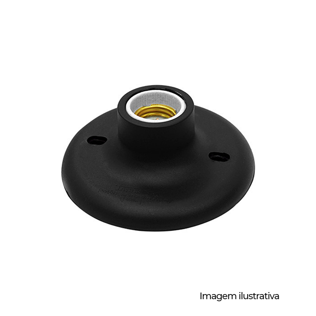 PLAFON E-27 PORCELANA DER/02 PT - COD 02080009-02