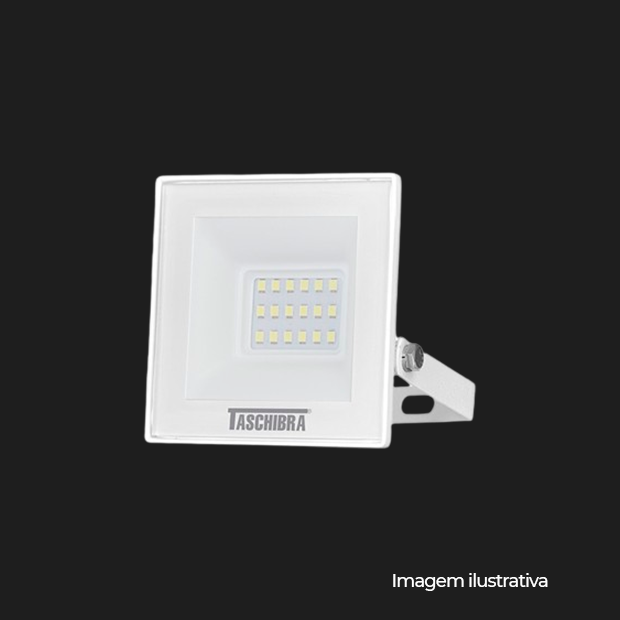 REFLETOR TR LED 20W SLIM 3000K BRANCO-DER/01 BRANCO-7897079077766 COD 15030064-01