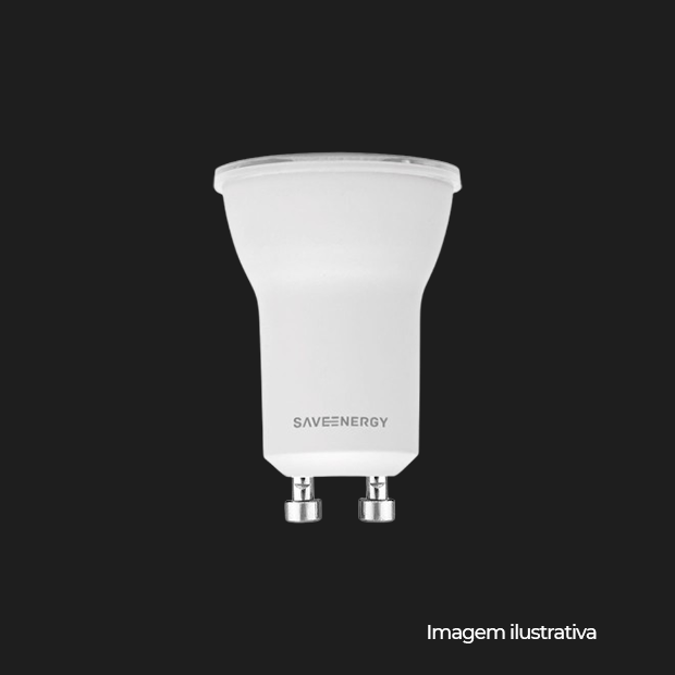 LAMPADA LED MINI DICROICA 4W 4000K GU10 BIVOLT