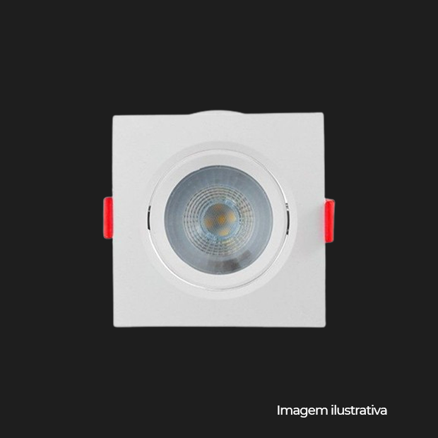 SPOT LED AUXILIAR 06W 6500K QUA - COD 542