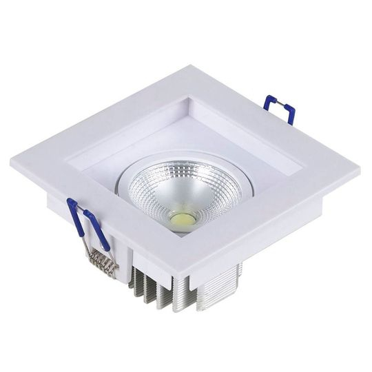 SPOT COB PP 8W 3000K QUADR.