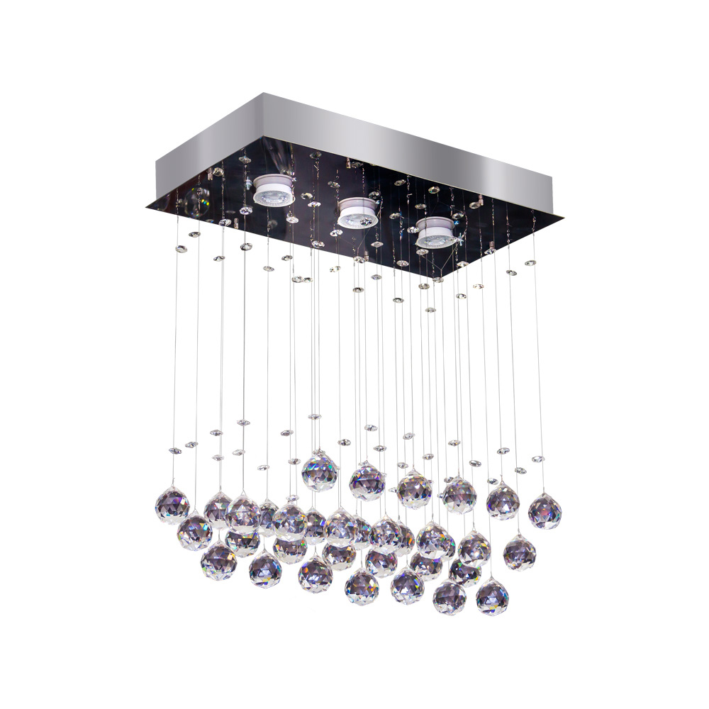 PLAFON CRYSTAL BALL RT 3X5W GU10 3 - COD 7897752792559