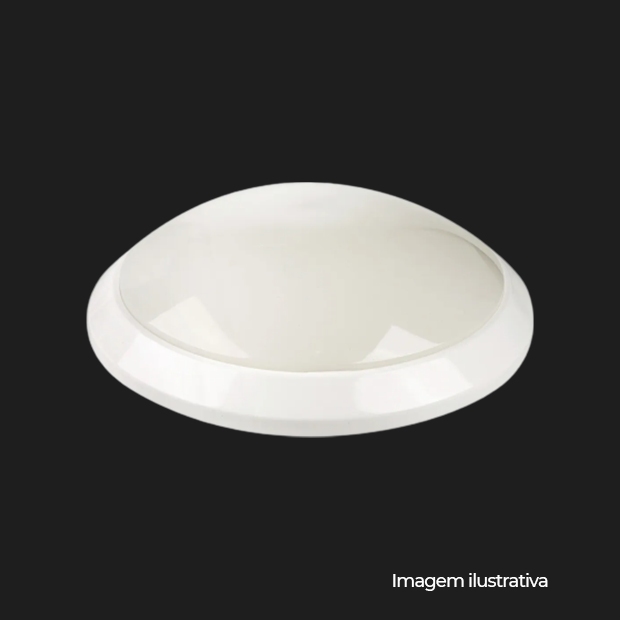 PLAFON BRANCO ECLIPSE 310MM - 2X20W COD 065876