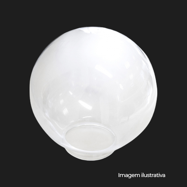 GLOBO VD TRANSPARENTE BOCA 15 300MM - COD 06020099