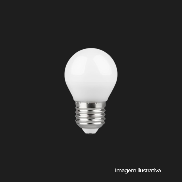 LAMPADA LED G45 3W 2400K E27 BIVOLT COD 200001627