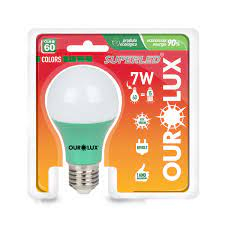SUPERLED OURO 60 COLORS 7W BIV VERDE