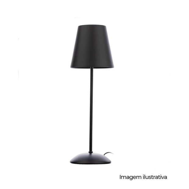 LUMINARIA MILANO PRETA 3W 3000K 230L - COD 3980