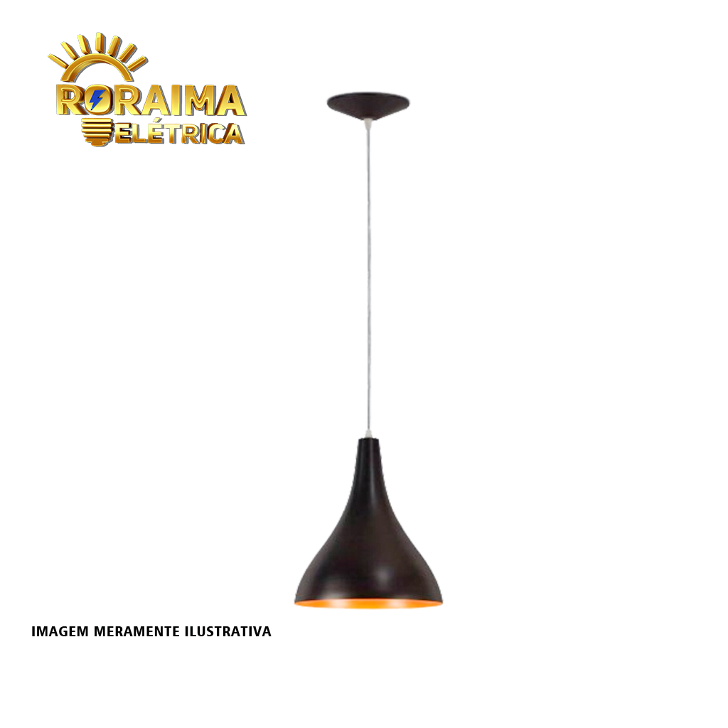 PENDENTE MINAS GERAIS PERA PEQ ALUM PRETO COBRE