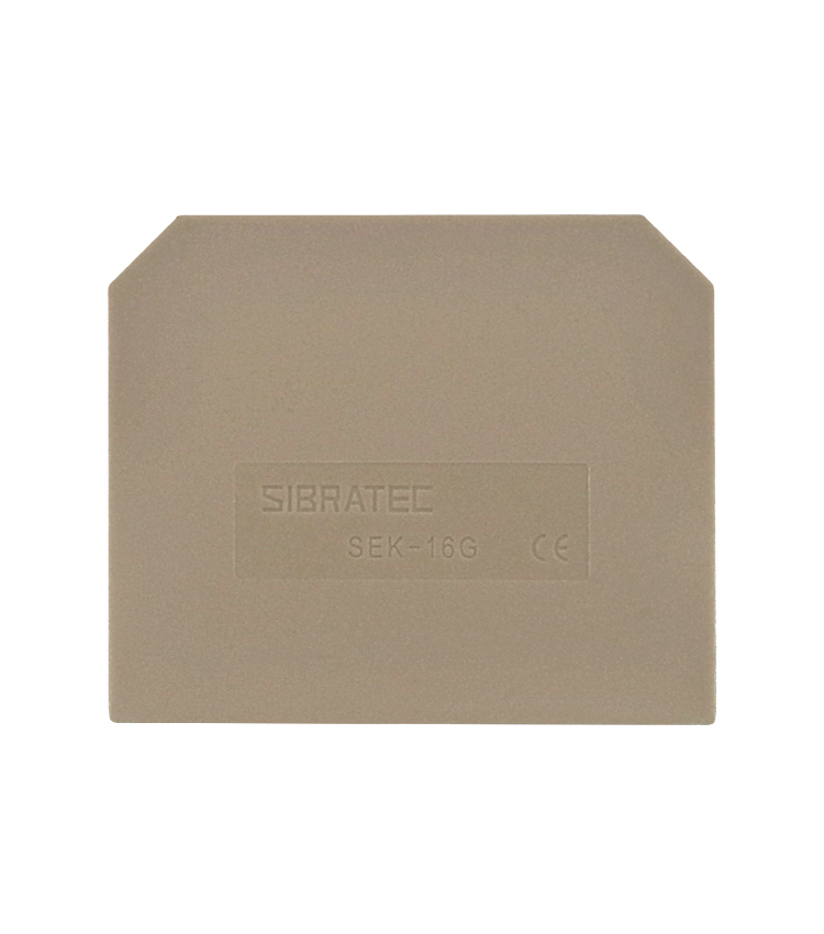 PLACA FINAL SEK-16G P/ BORNE 16MM BEGE