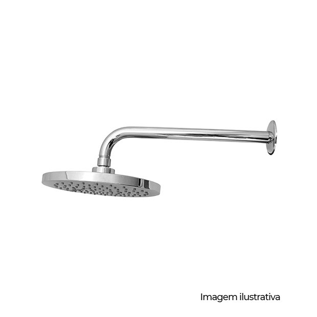 CHUVEIRO CROMADO LINHA AQUILA 200MM COD CVCLA