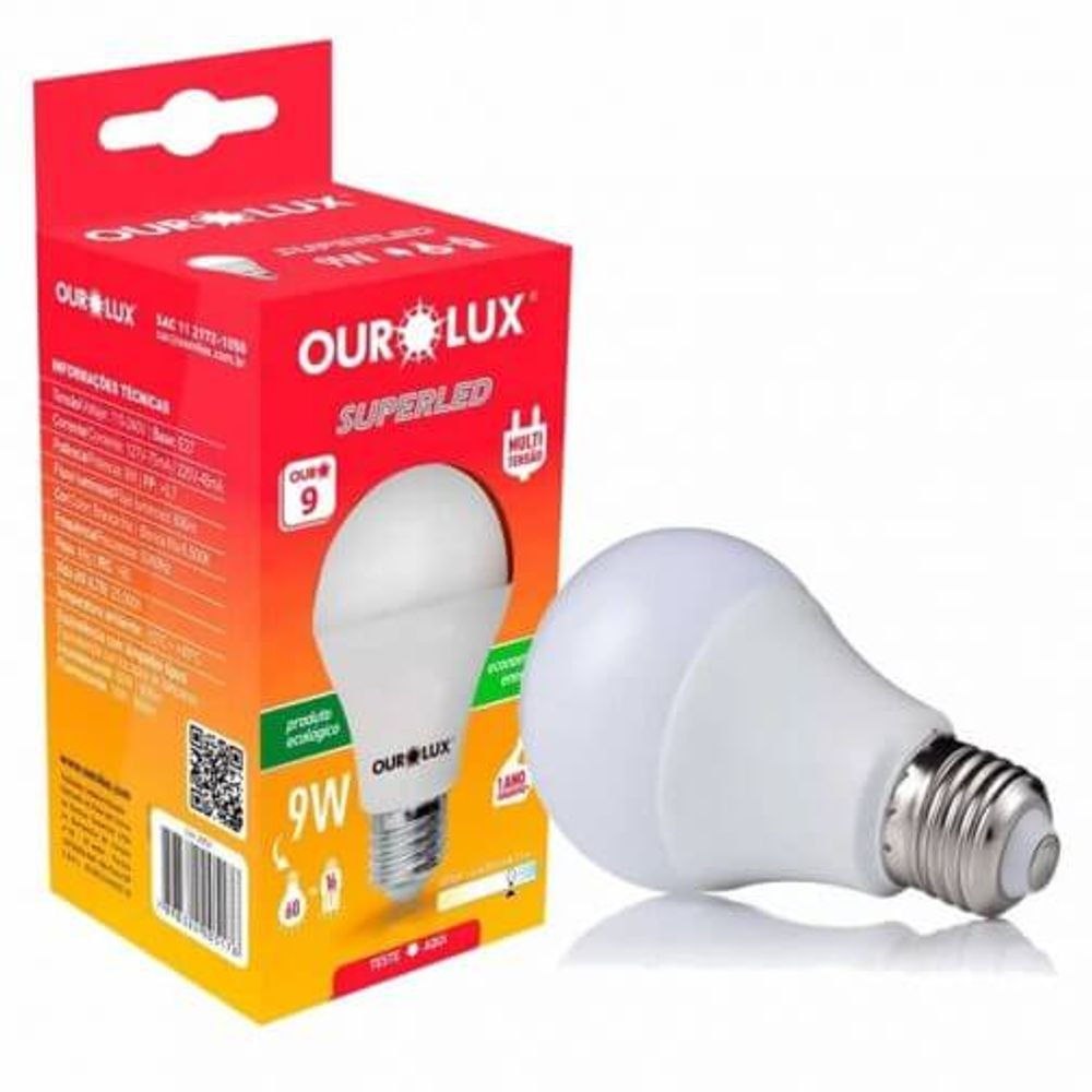 SUPERLED OURO 9W BIV 6500K COD 20031