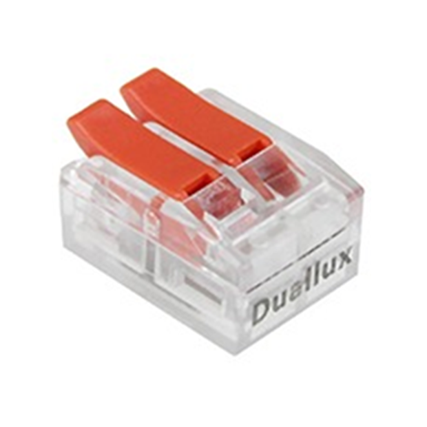 CONECTOR DE EMENDA 2 POLOS ATE 6MM 40A C/ 4 PCS COD  4.4.92