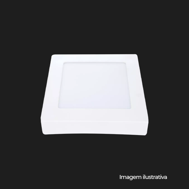 PAINEL LED POP SOB. QUAD. 17X17 AM3000K 12W BIV - COD 768450572