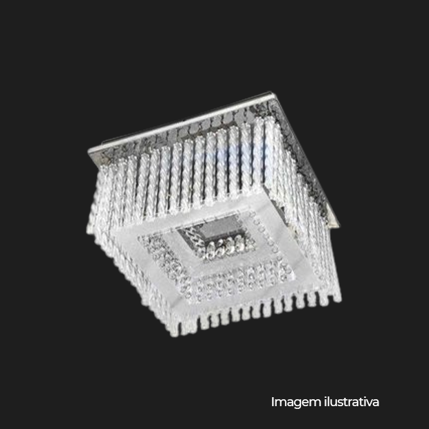 PLAFON EUROPA 370 LED 22W AZUL/6000K AUTOVOLT UNICO - COD 674.62.0015-0