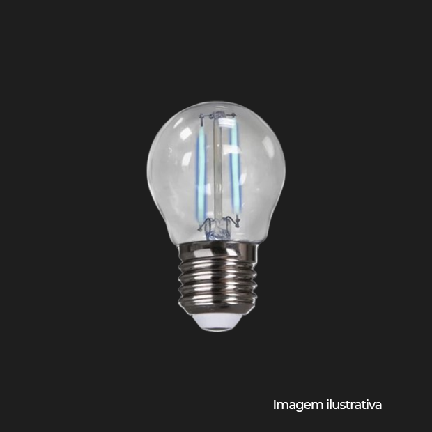 LAMPADA LED BOLINHA 2W E27 BIVOLT AZ - COD 168015278
