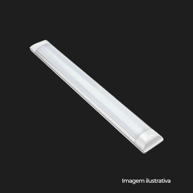 LUMINARIA SUPER SLIM METAL 36W 120CM 6500K AC 100-240V - COD 3183
