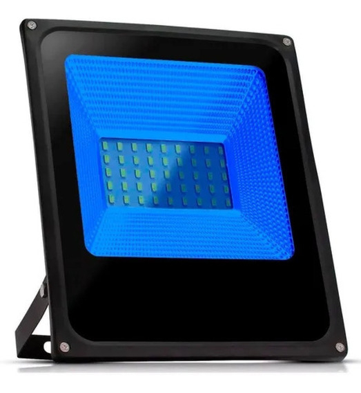 REFLETOR COM LED 50W AZUL - COD 2141