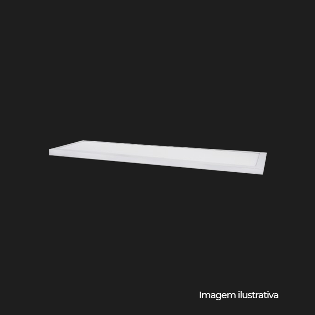 PAINEL BACKLIGHT LED SOB RETANG ALUM 1200X300MM BIVOLT 40W 6.500K - BRANCO - COD 80886004