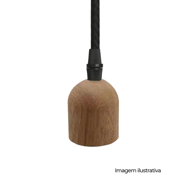 PENDENTE DASH WOODEN ABAULADO 1,5M - COD 833
