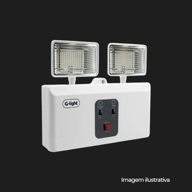 BLOCO AUTONOMO LED P/ ILUMINACAO DE EMERGENCIA 20W - 2200LM 6500K AUTOVOLT UNICO - COD 200.22.0022-0