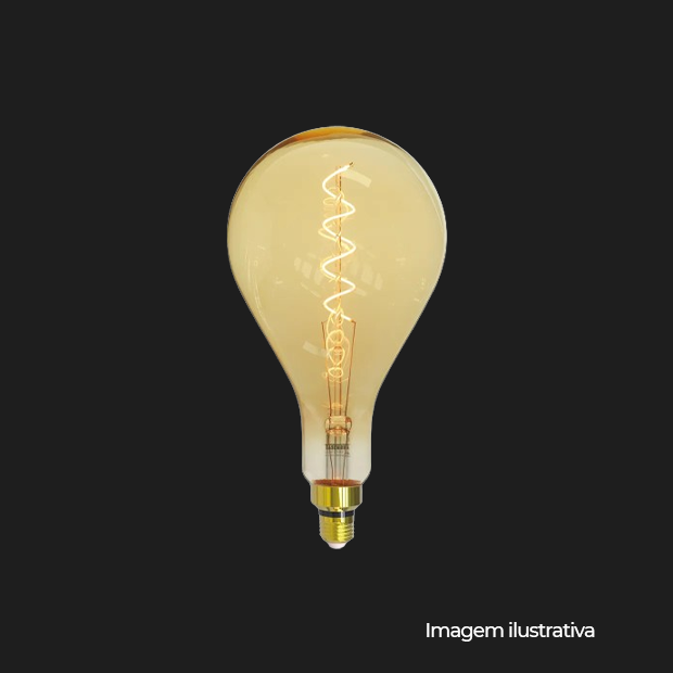 LAMPADA LED FILAMENTO GIANT 4W GOTA AMBAR AUTOVOLT