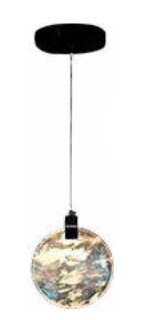 PENDENTE BLACK MOON - COD L80-SC-40W-110V