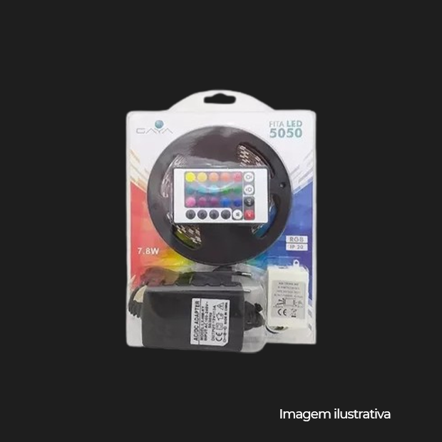 FITA SUPER BRILHO RGB DIRETO NA REDE 110V 7.8W - COD 1140