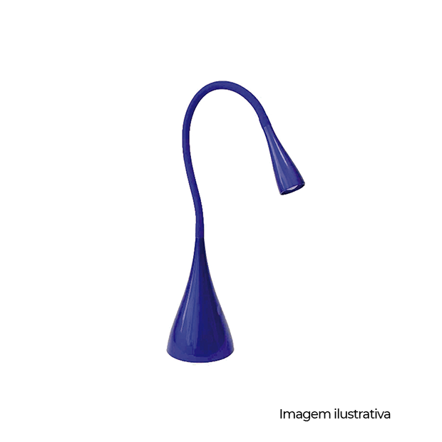 LUMINARIA DE MESA LED VENEZA AZUL - COD LMV10112