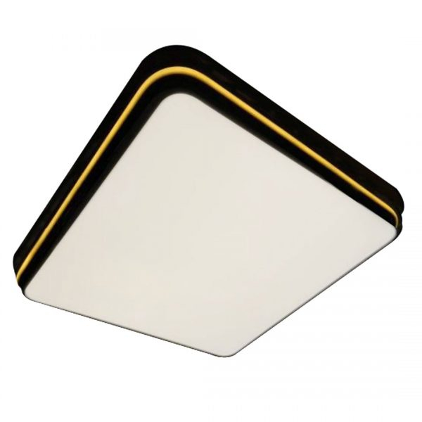 PLAFON LUCIIN ESTRUTURA EM METAL PT FOSCO/ACA ACRILICO QUAD LED 48W - COD US035