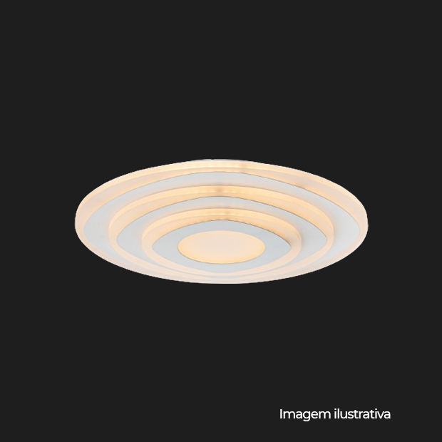 PLAFON UMBRA 3296 LED 300X300 24W 3000/4000/6000K AUTOVOLT COD 674.84.0005-0