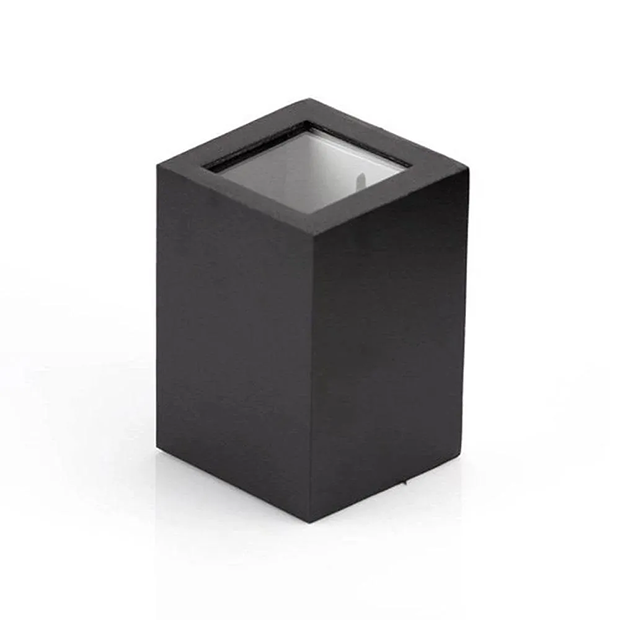 ARANDELA FRANKFURT 60MM AL 2 FACHOS G 1XG9 PRETO FOSCO - COD 15010200-16