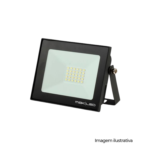 REFLETOR BLACK SLIM RGB 030W - COD 748