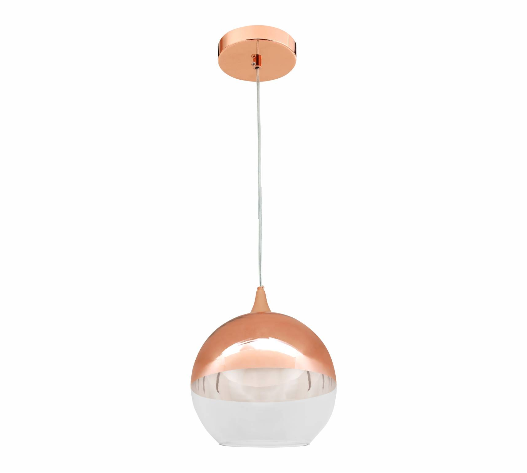 PENDENTE GLOBE 260 GOLD ROSE 1XE27 - COD 676.12.0120-0