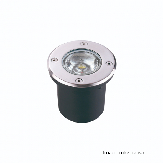 LUMINARIA LED EMBUTIDO DE SOLO 12W 2700K 127/220V IP67 MATERIAL ALUMINIO COD LM616