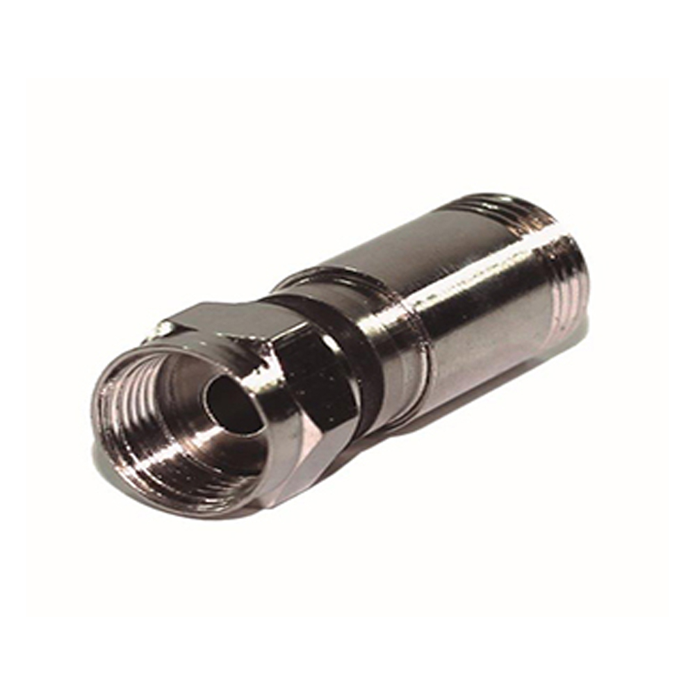 CONECTOR DE COMPRESSAO RG6 PT P/ CABO COAXIAL - COD 8.4.66