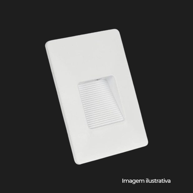 BALIZADOR BONNA LED IP65 4X2 RECUADO 2W 3.000K - BRANCO