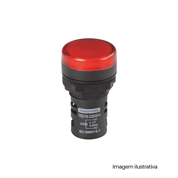 SINALEIRA LED TRD 16-22DS/4 220V VERMELHO COD 58015476