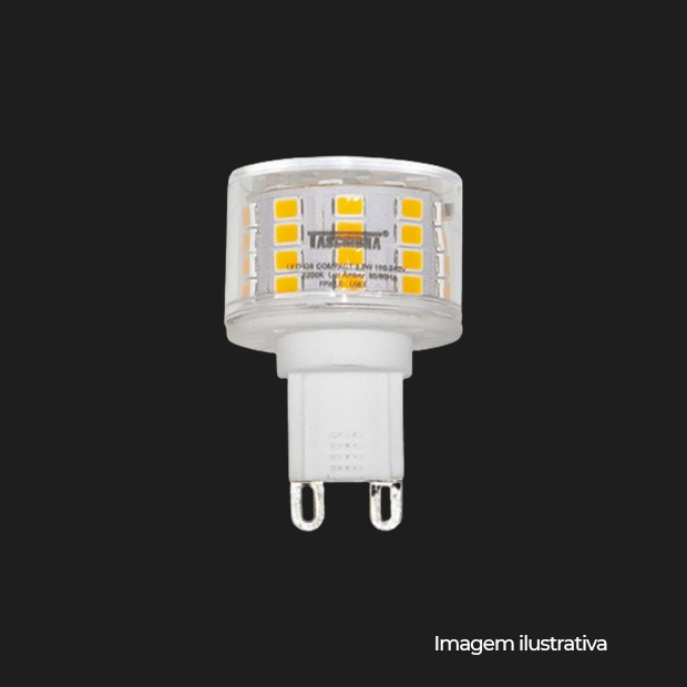 LAMPADA LED G9 COMPACT 3,5W AUTOVOLT 2200K-7897079024272 - COD 11080553