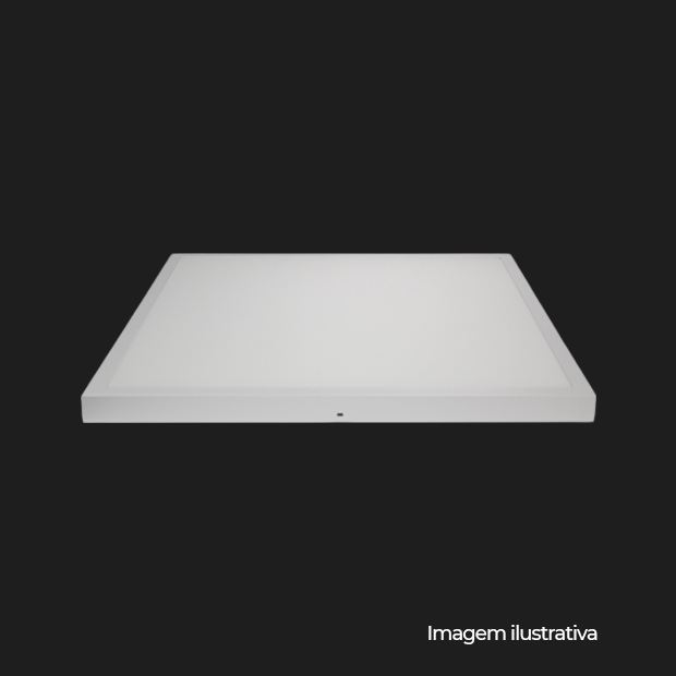 PAINEL BACKLIGHT LED SOB QUAD ALUM 600MM BIVOLT 40W 6.500K - BRANCO - COD 80876004