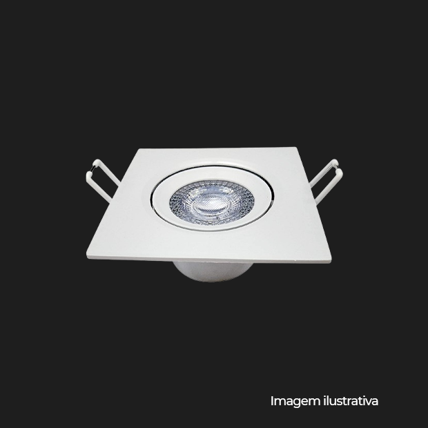 SPOT LED SUPIMPA QUAD. AM3000K 3W BIVOLT - COD 865440577