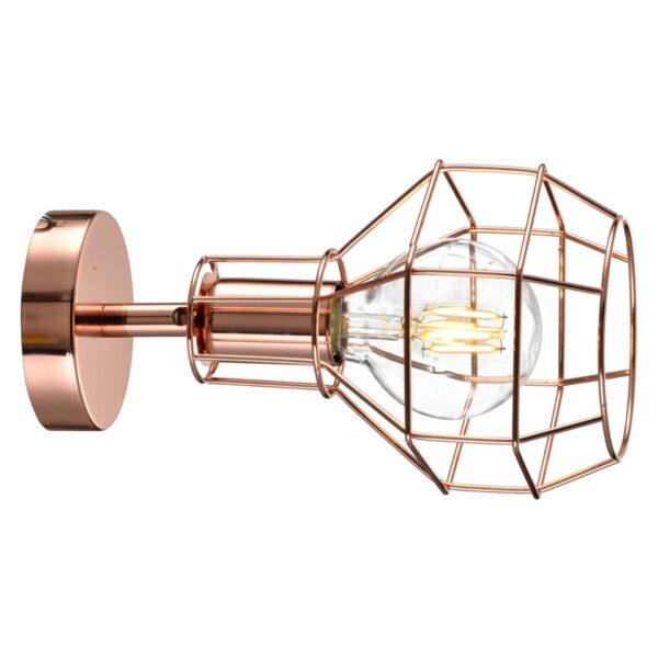 LUMINARIA ARANDELA LUMIER WALL 15*20CM COBRE COD LU16003-CB