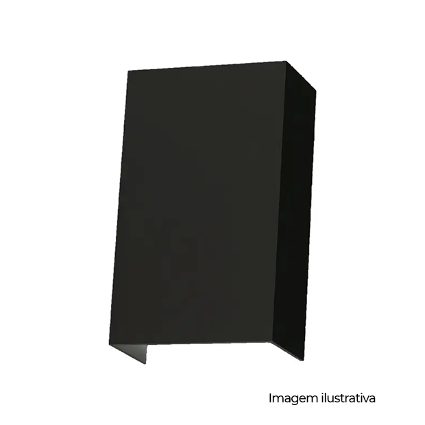 ARANDELA MAGIK PRETA 10W 3000K BIVOLT - COD 3122