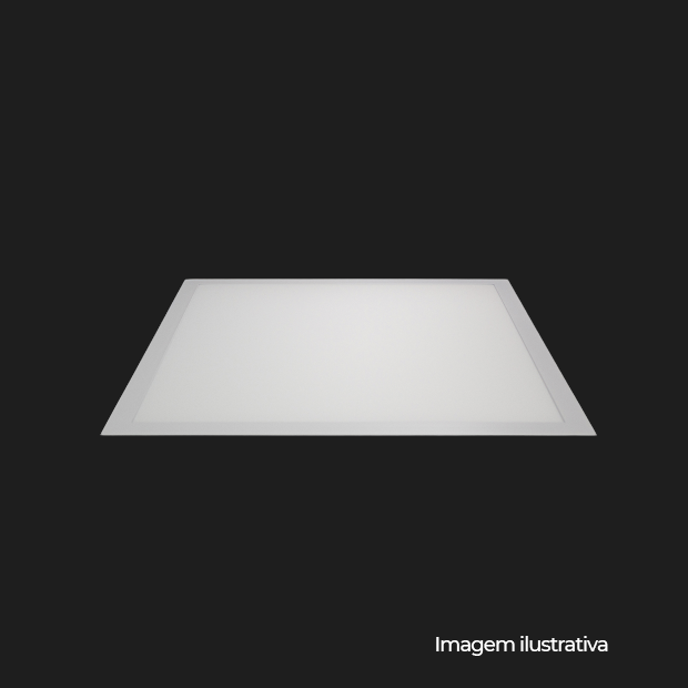 PAINEL BACKLIGHT LED EMB QUAD ALUM 620MM BIVOLT 40W 3.000K - BRANCO - COD 80473004
